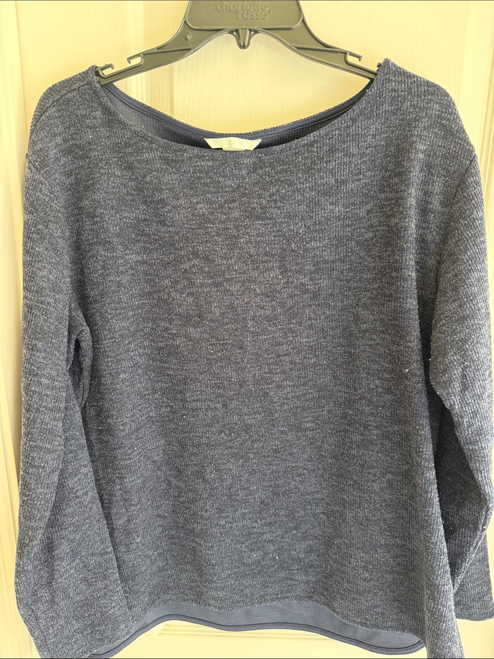 H&M Women's Navy Crewneck Sweater